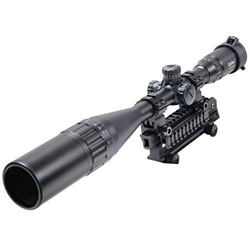 vokul-riflescope-6-24x50mm-optics-hunting-aoe-red-green-blue-mil-dot-reticle-illuminated-crosshair-adjustable-intensified-rifle-scope-with-free-mounts-and-lens-cover-illuminated-level-5-intensity-red